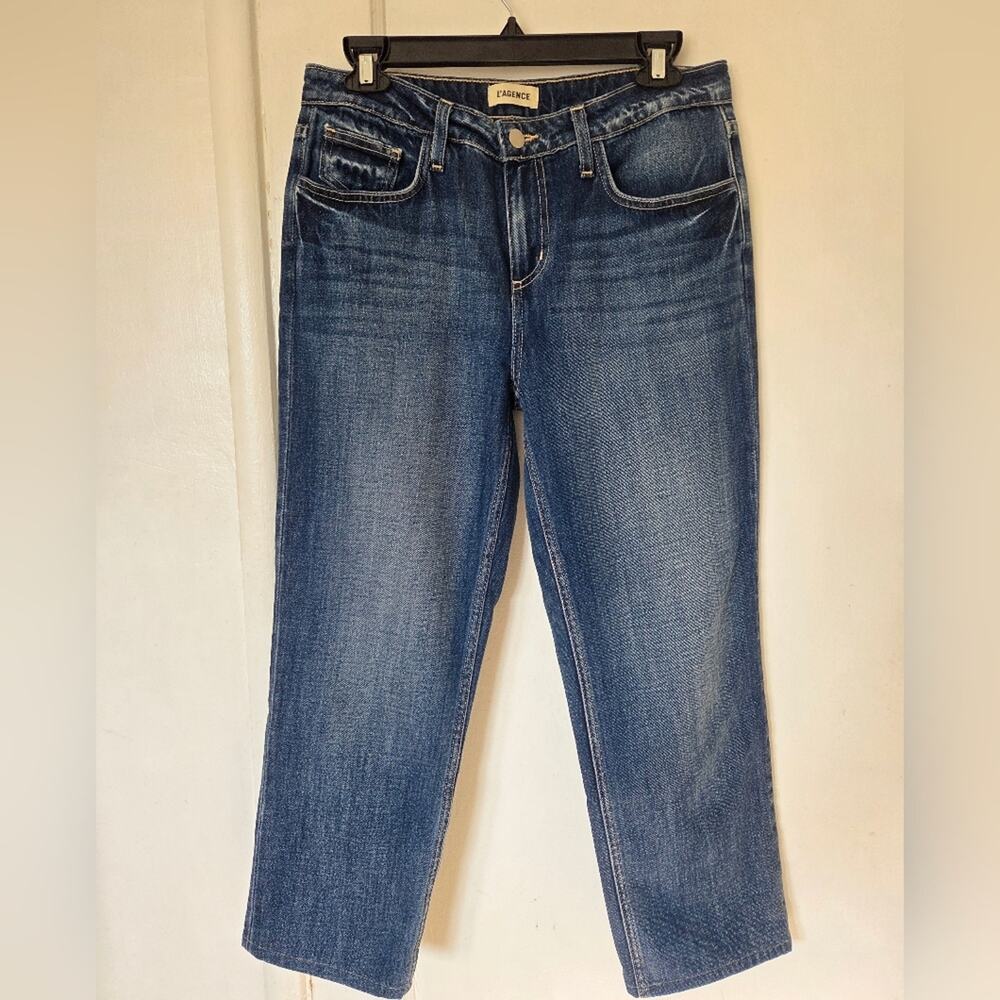 L'AGENCE Milana Low Rise Straight Jeans In Arco 27